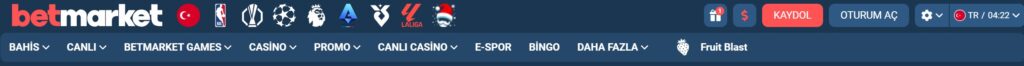 betmarket giriş işlemleri