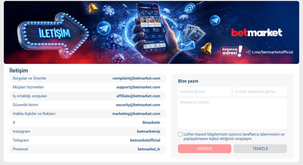 betmarket iletişim